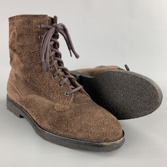 CHRISTIAN KIMBER Size 7 Brown Suede Crepe Sole Boots main image 3